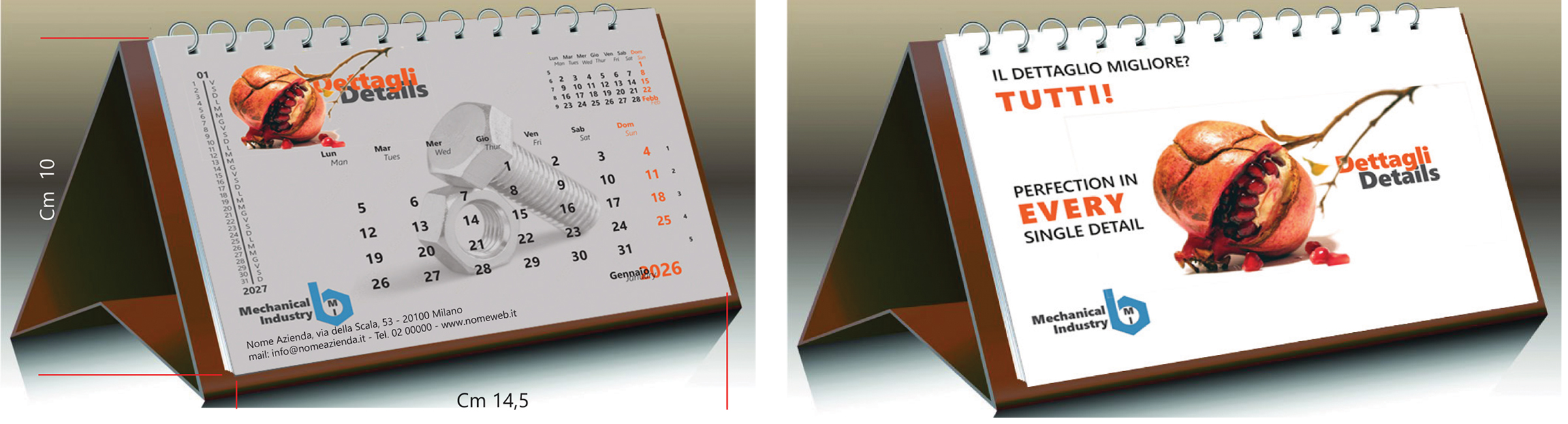 Calendari personalizzati. Esempi e costi